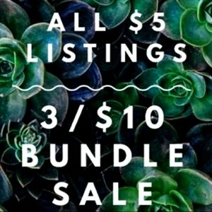 3 items for $10 plus shipping